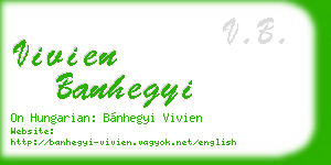 vivien banhegyi business card