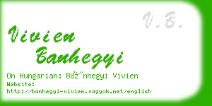 vivien banhegyi business card